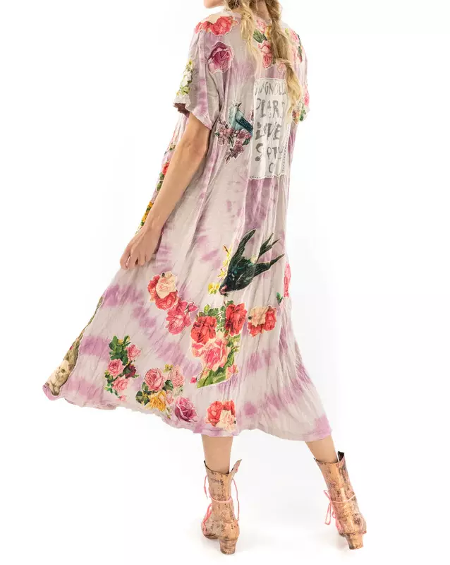 Magnolia Pearl Tie Dye Applique T Dress 835 Juniper