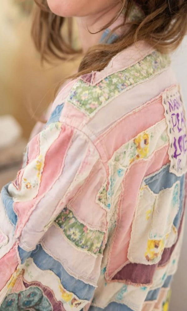 Magnolia Pearl Quiltwork Ondra Coat 824 Log Cabin