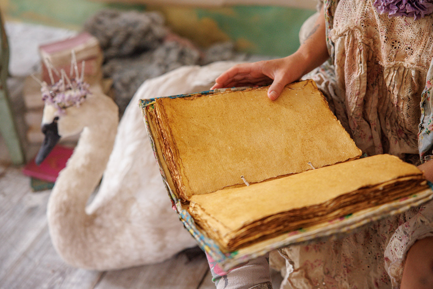 Magnolia Pearl Quilted Patchwork Notebook 046 - Solange