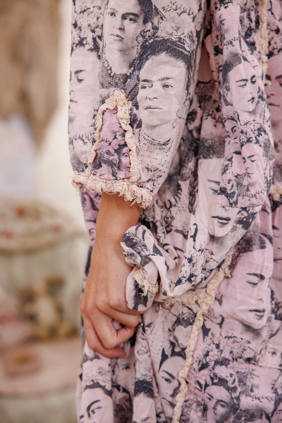 Magnolia Pearl Mural Frida Helenia Dress 1337 - Self Portrait