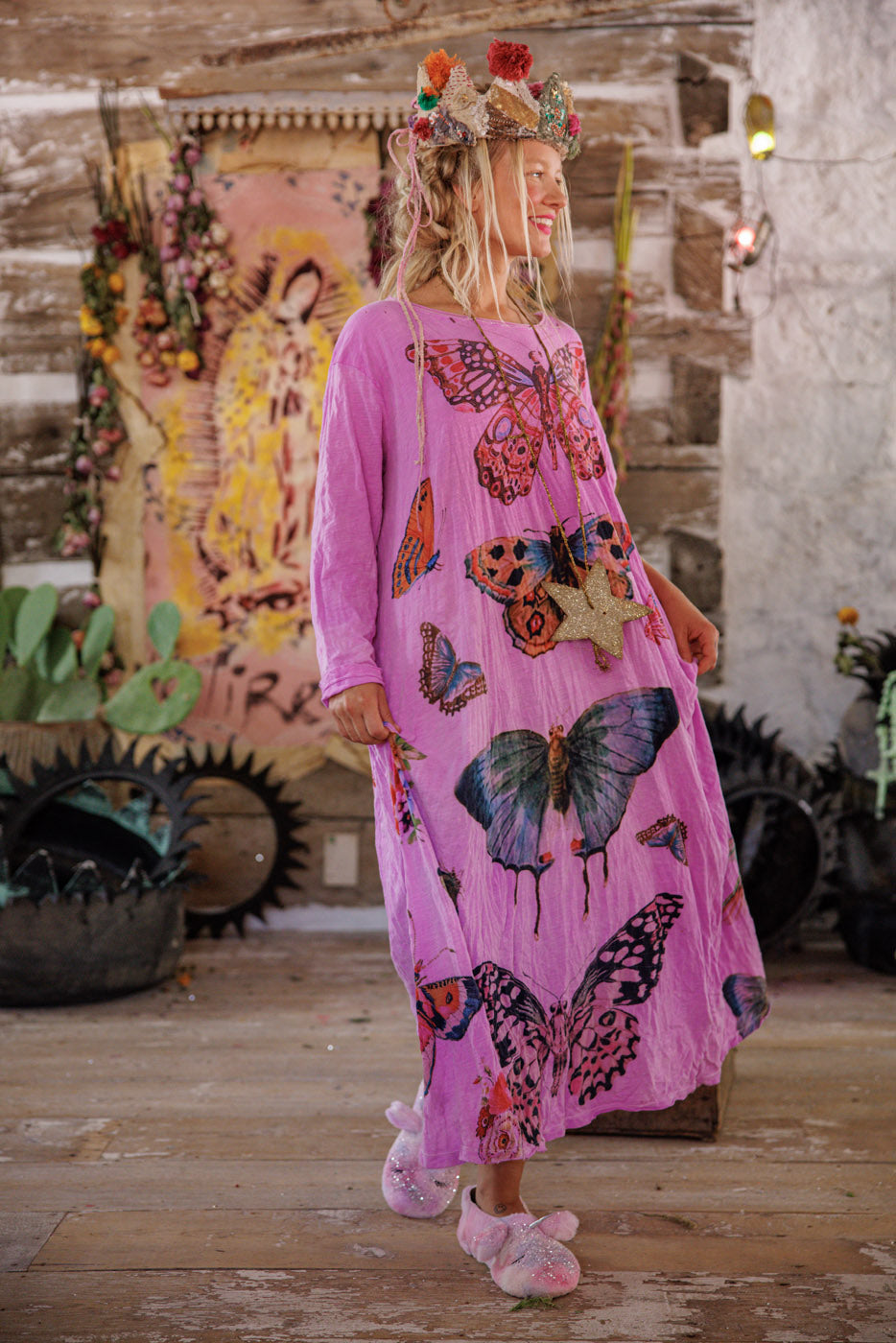 Magnolia Pearl Pasion de Papillon Viggo Tee Dress 1391 - Allium