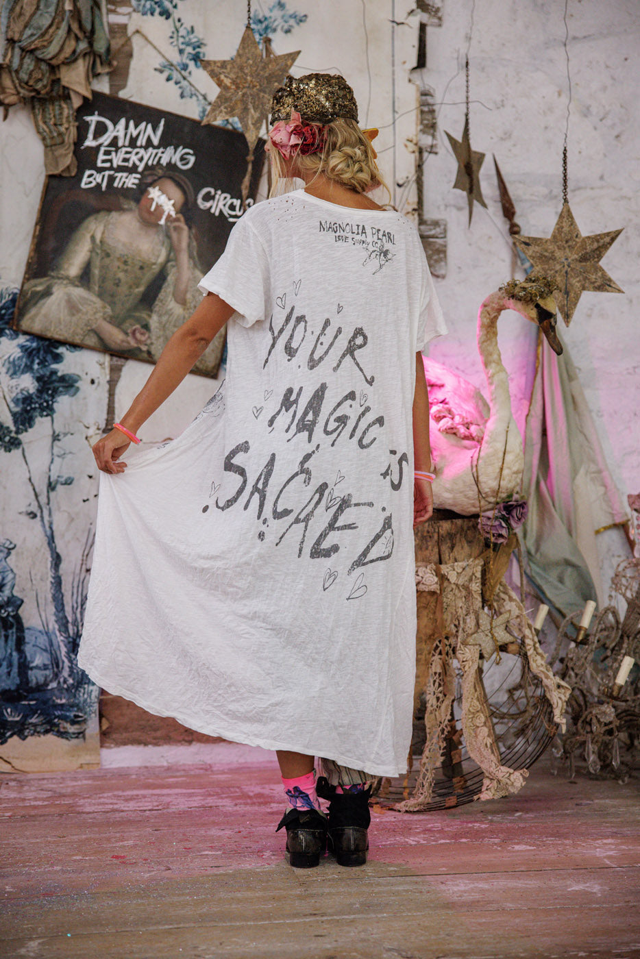 Magnolia Pearl Your Magic Is Sacred Tee Dress 2064 - True