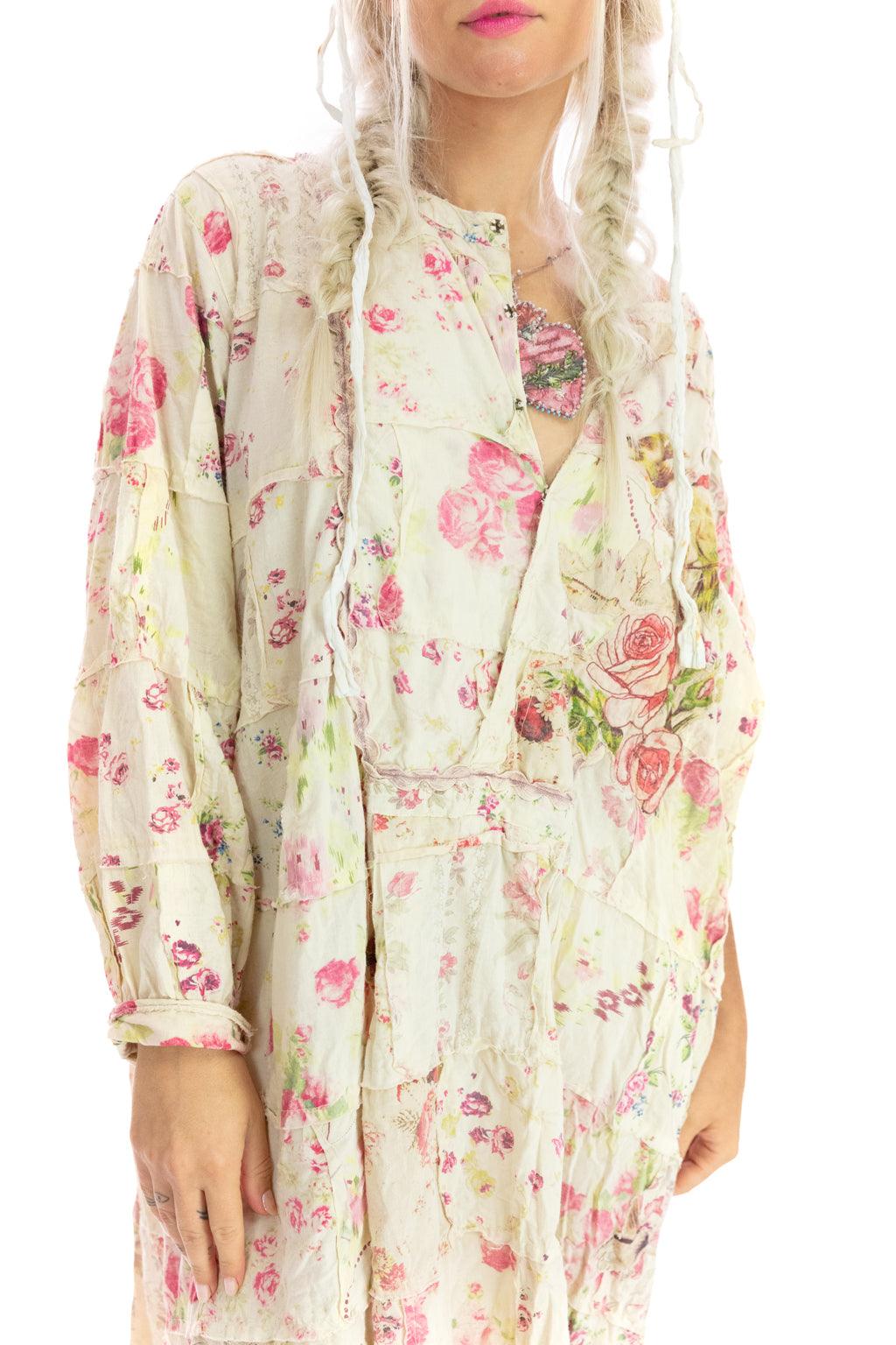 Magnolia Pearl Floral Patchwork Prairie Dress 865 - Starling Rose