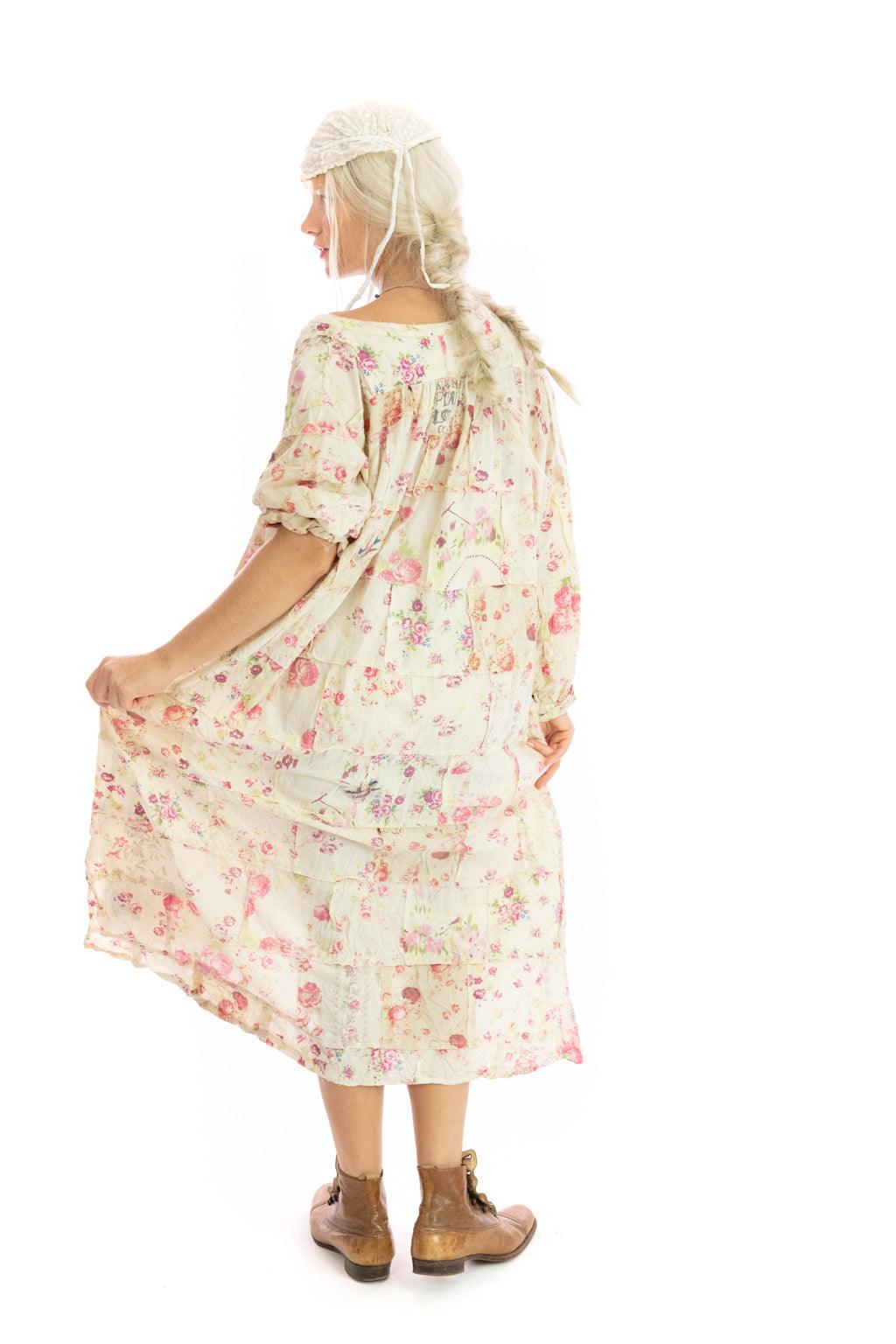 Magnolia Pearl Floral Patchwork Prairie Dress 865 - Starling Rose