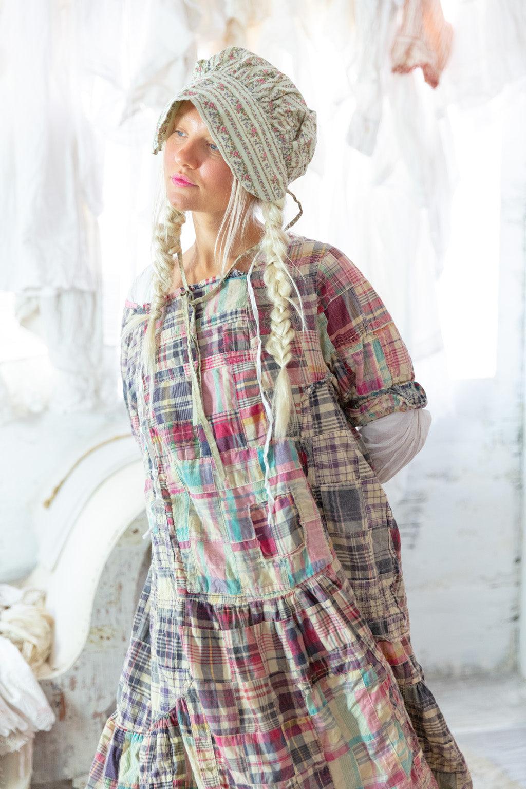Magnolia Pearl Patchwork Helenia Dress 977 - Madras Blue