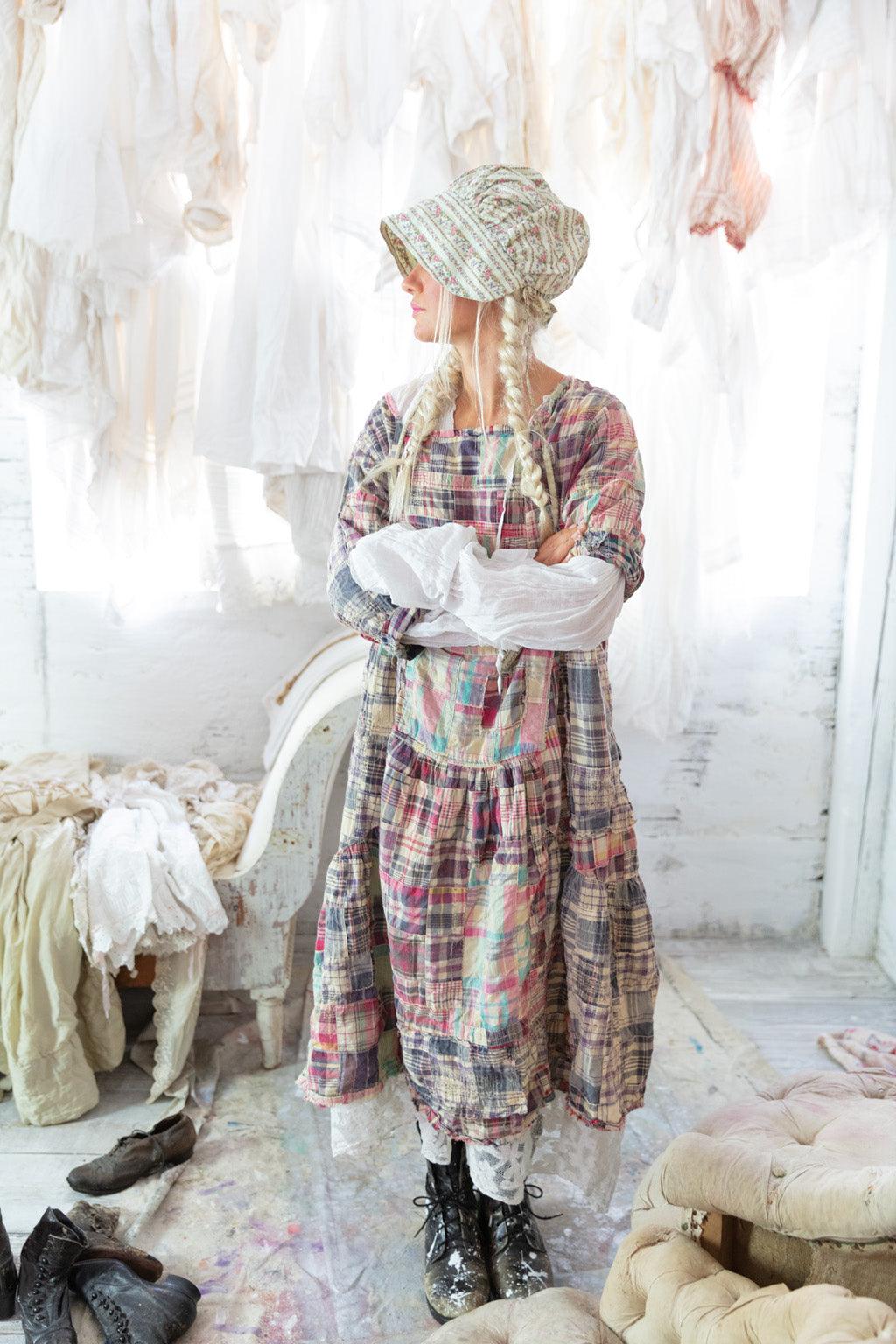 Magnolia Pearl Patchwork Helenia Dress 977 - Madras Blue
