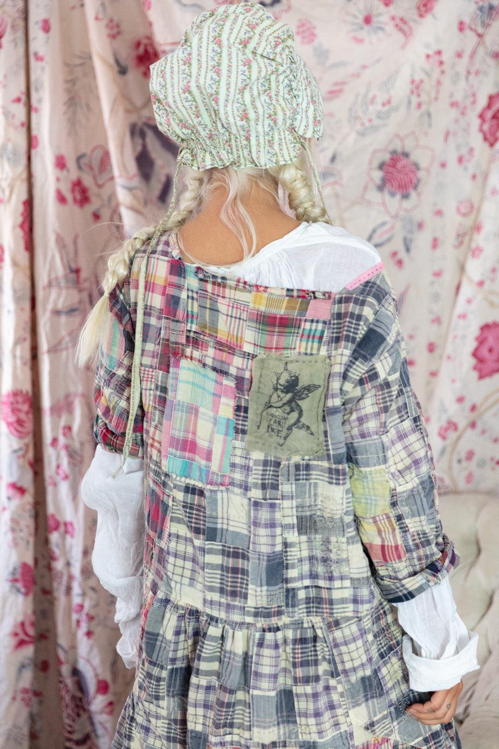 Magnolia Pearl Patchwork Helenia Dress 977 - Madras Blue