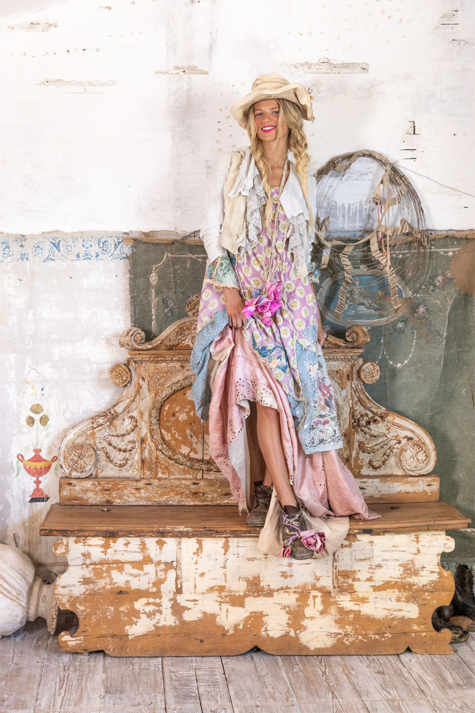 Magnolia Pearl Luna Moth Helenia Dress 1228 - Avignon