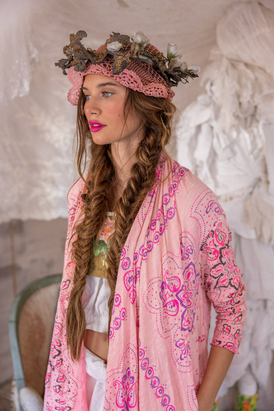 Magnolia Pearl Karesa Cardigan 296 - Azalea