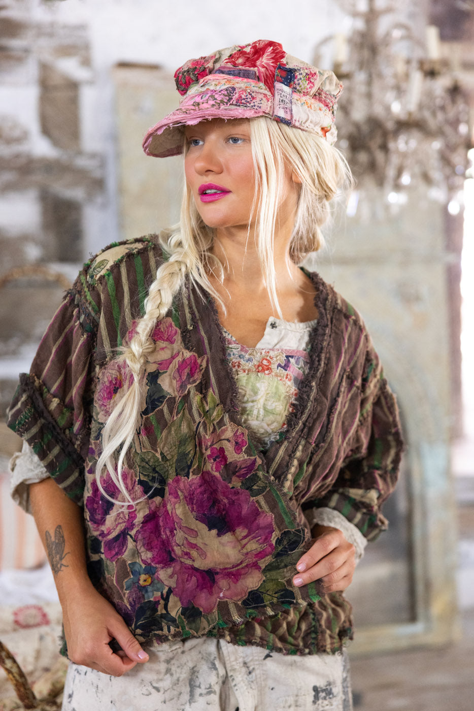 Magnolia Pearl Patchwork Dekker Kimono 1074 - Buffalo Soldier