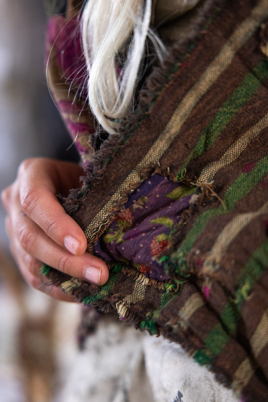 Magnolia Pearl Patchwork Dekker Kimono 1074 - Buffalo Soldier