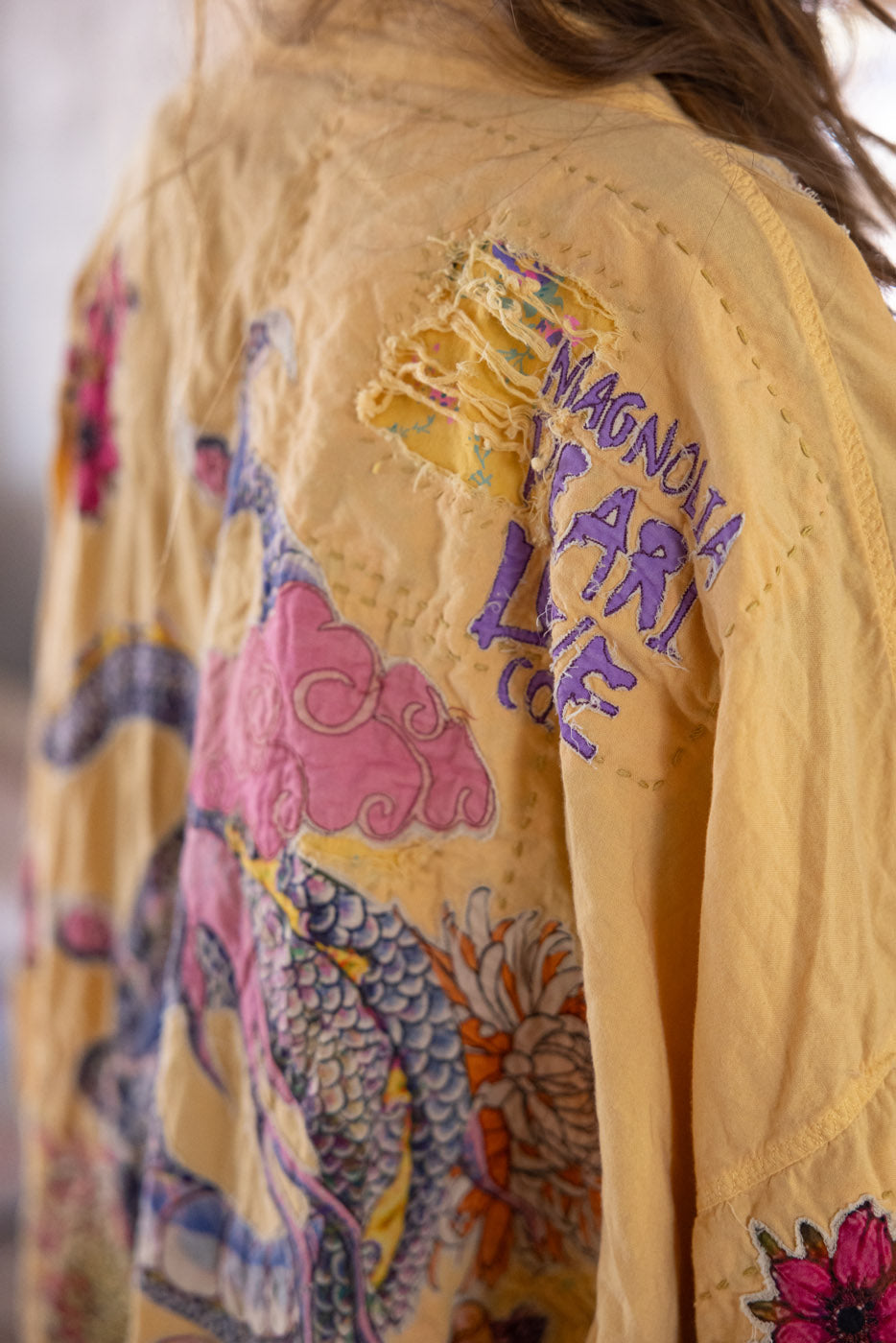 Magnolia Pearl Dragon Romani Kimono 1163 - Sefi