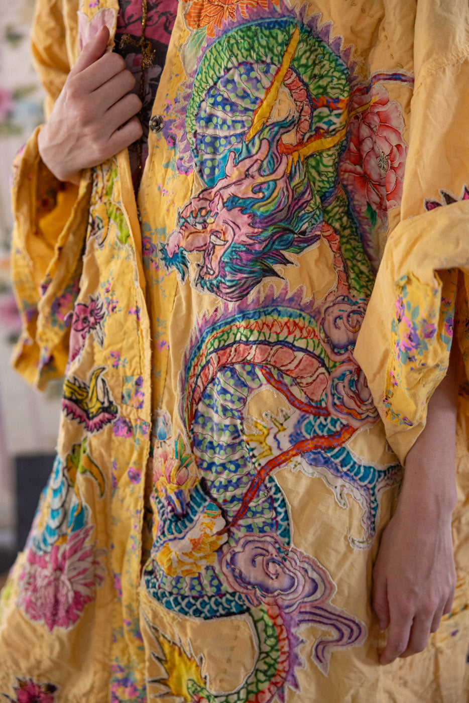 Magnolia Pearl Dragon Romani Kimono 1163 - Sefi