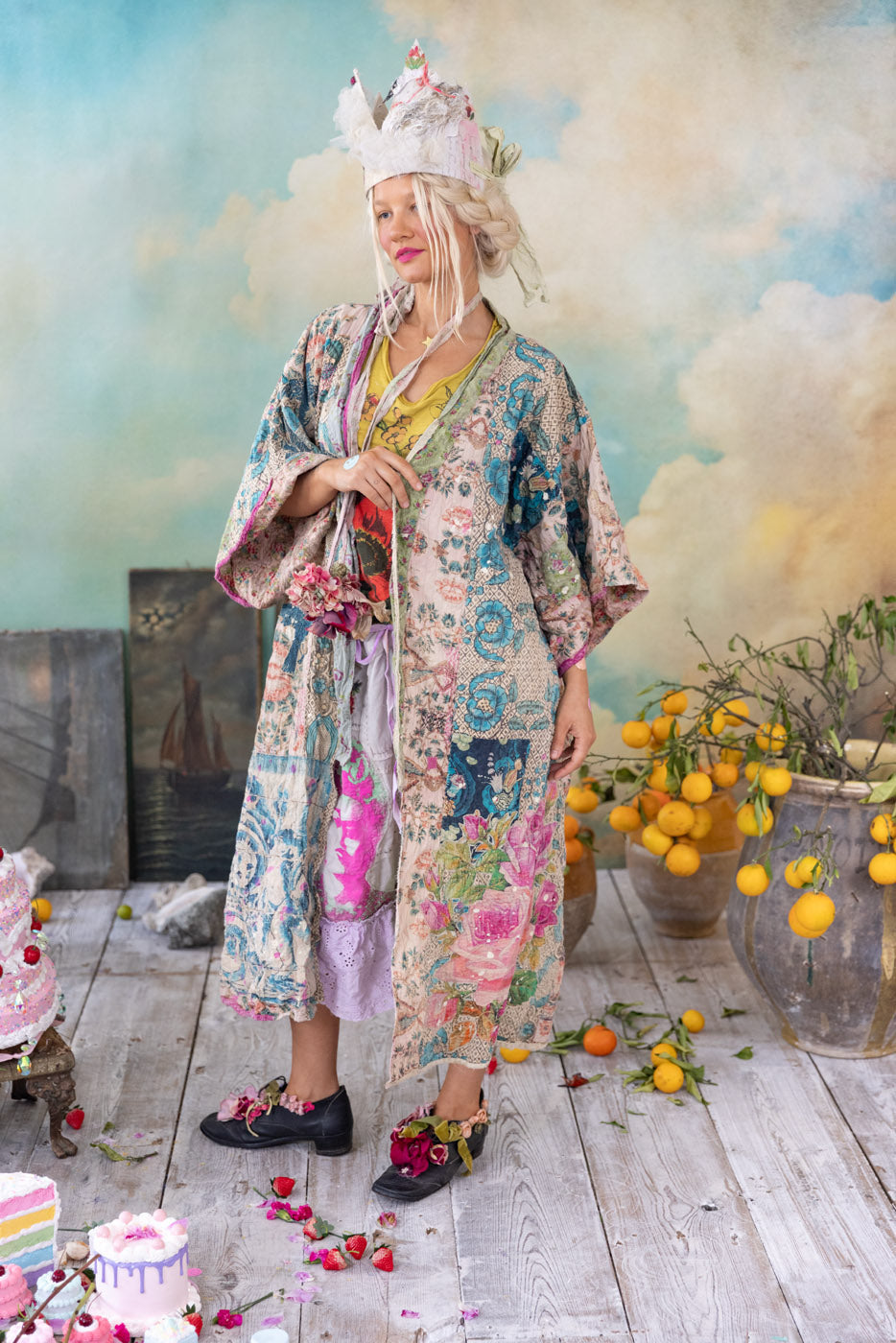 Magnolia Pearl Piecewise Dashi Kimono 1190 - Zazu