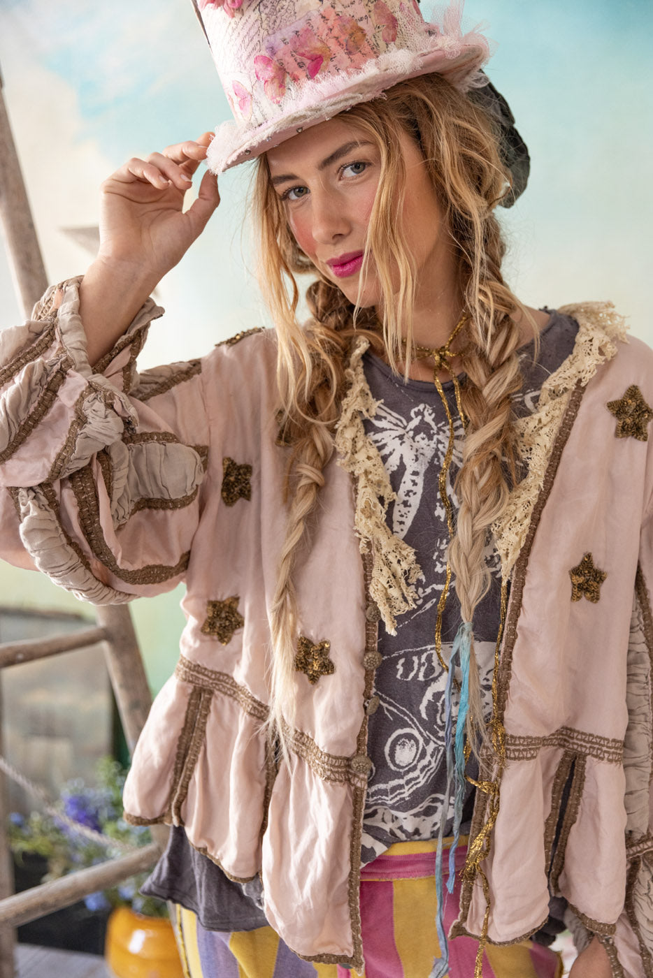 Magnolia Pearl Cropped Monique Jacket 452 - Lilac