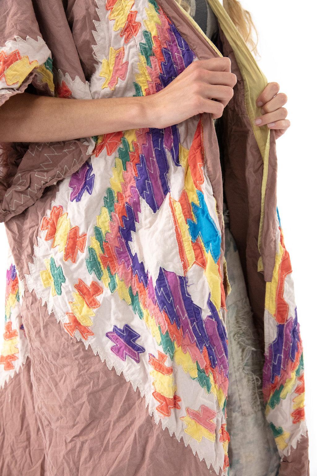 Magnolia Pearl Quiltwork Sinchu Kimono 573 - Saguaro