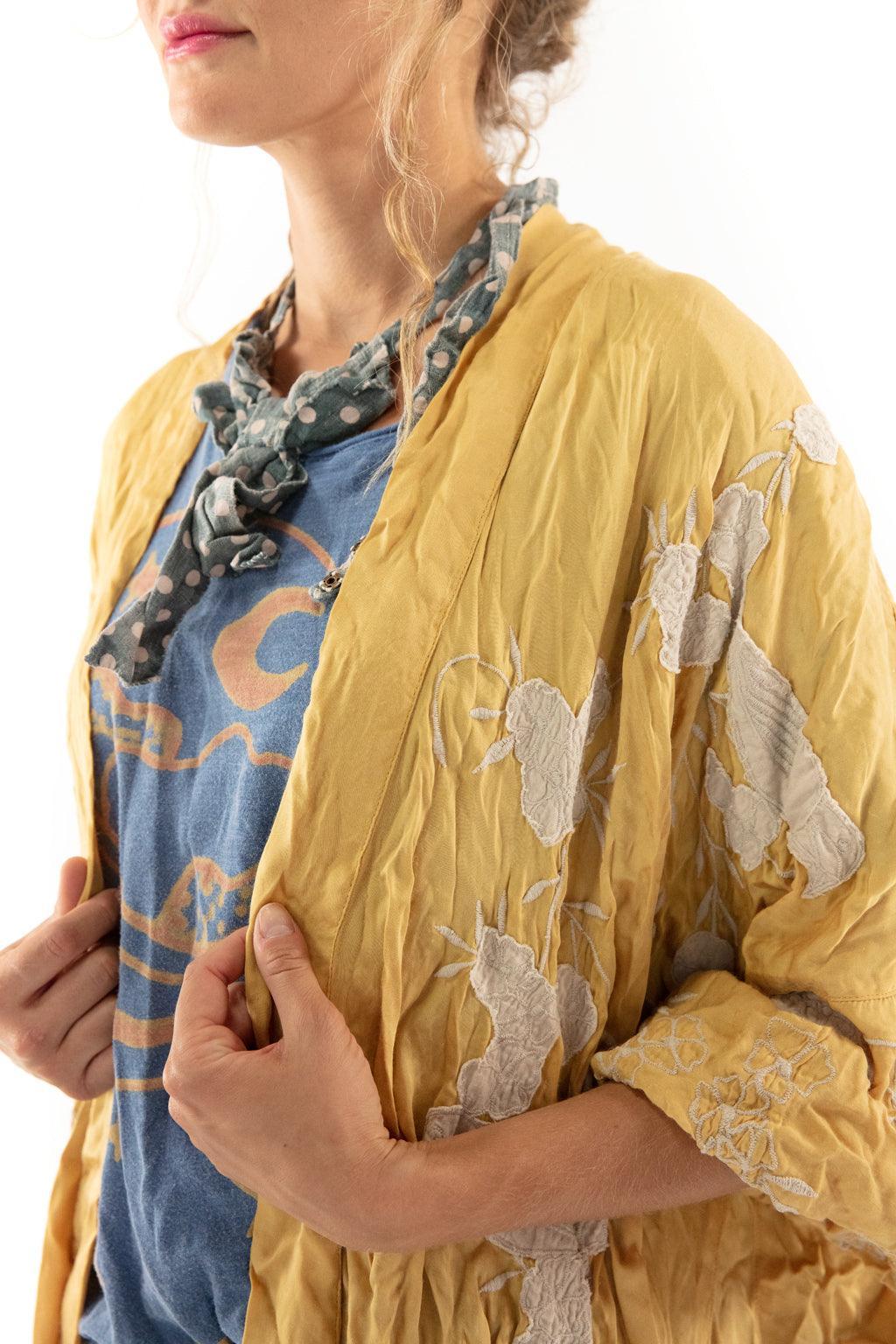 Magnolia Pearl Bird Vijji Kimono 582 - Marigold