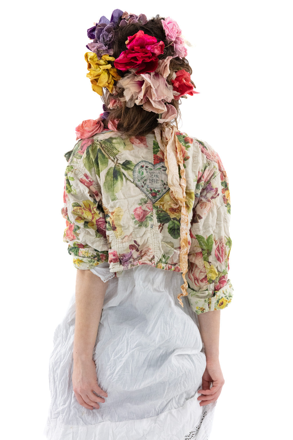Magnolia Pearl Floral Cropped Leni Jacket 697 - Postcards