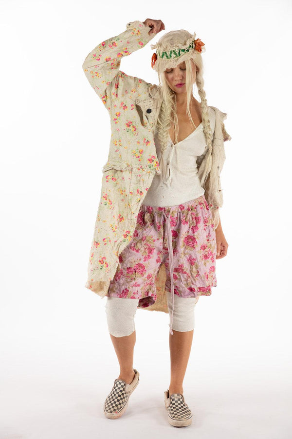 Magnolia Pearl Linen Floral Contessa Jacket 781- Circus Rose