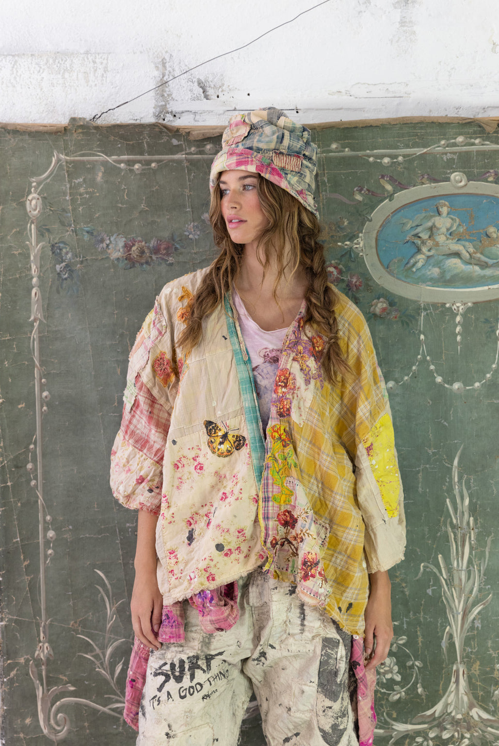 Magnolia Pearl Patchwork Beatix Kimono 798-Madras App