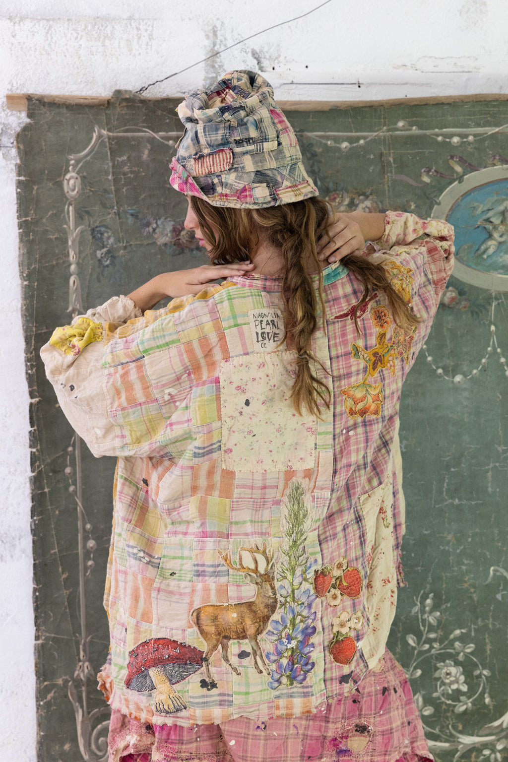 Magnolia Pearl Patchwork Beatix Kimono 798-Madras App