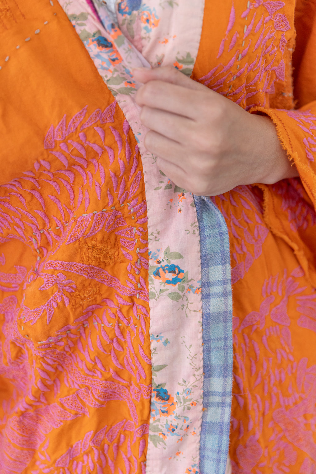 Magnolia Pearl Dharma Dragon Embroidered Kimono 809 - Marmalade