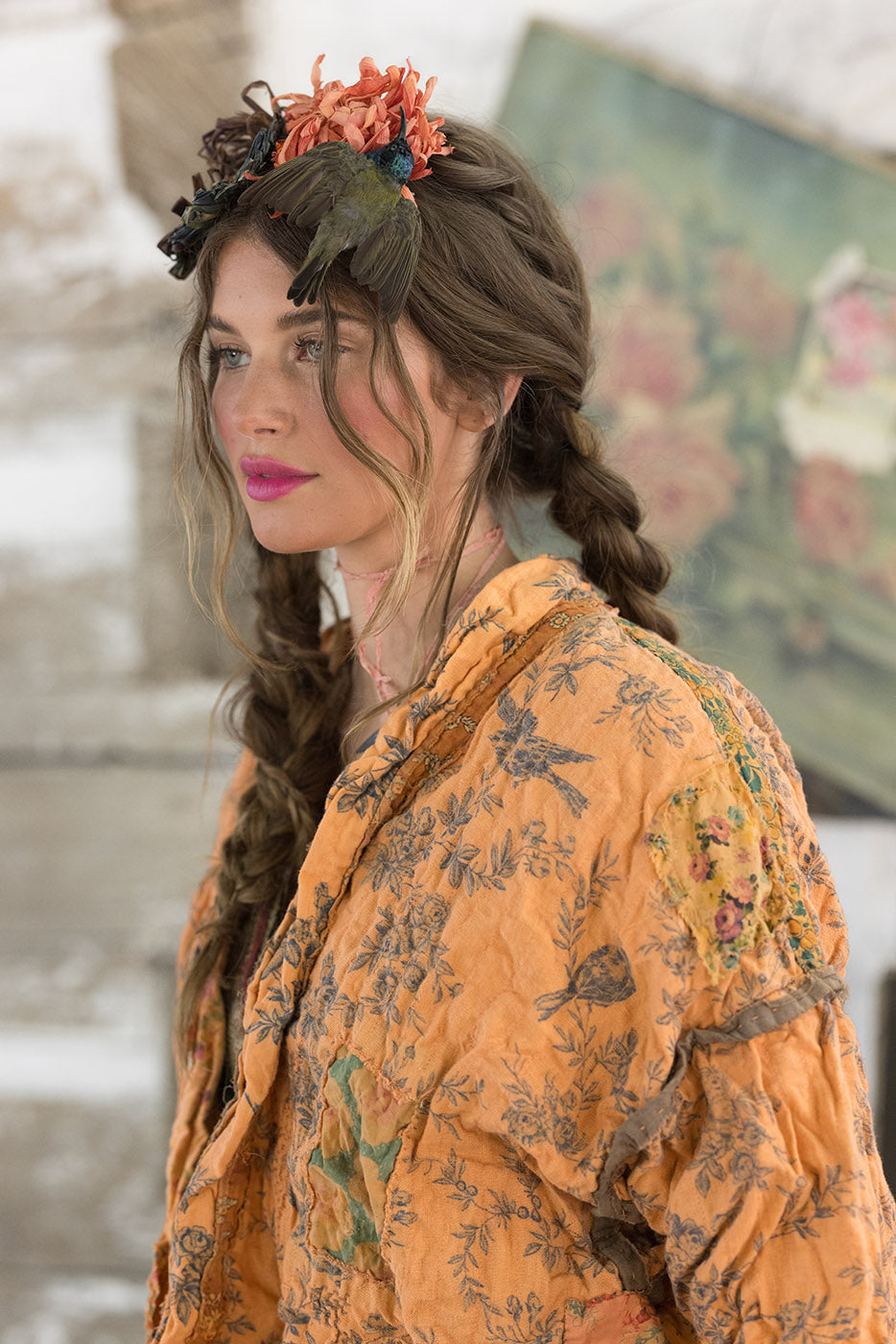 Magnolia Pearl Julian Floral Kimono 946 - Marmalade