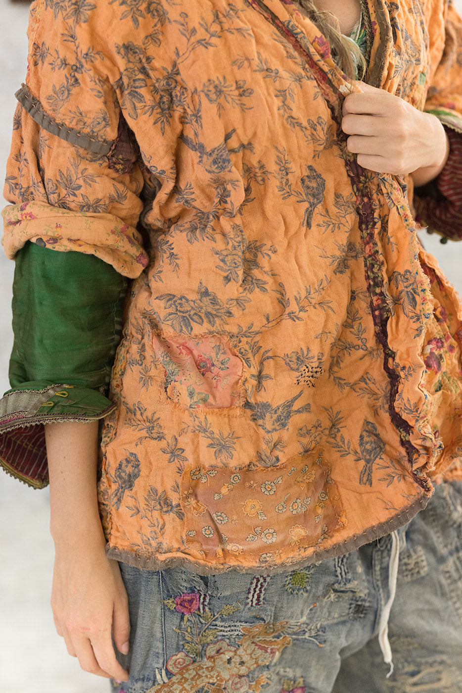 Magnolia Pearl Julian Floral Kimono 946 - Marmalade