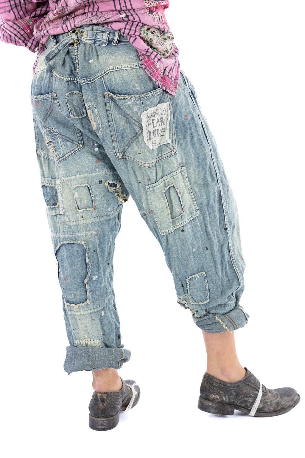 Magnolia Pearl Cotton Linen Miners Denims 465 - Indigo