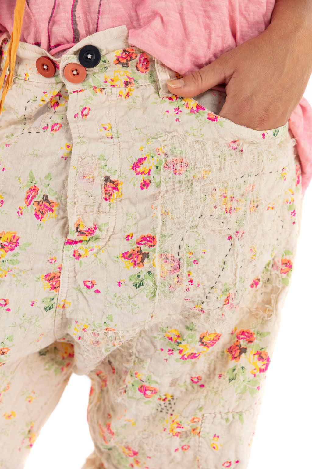 Magnolia Pearl Cotton Linen Miner Pants 498 - Circus Rose