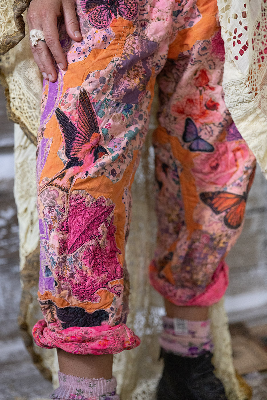 Magnolia Pearl Quilt Nature Love Miner Pants 619 - Azalea