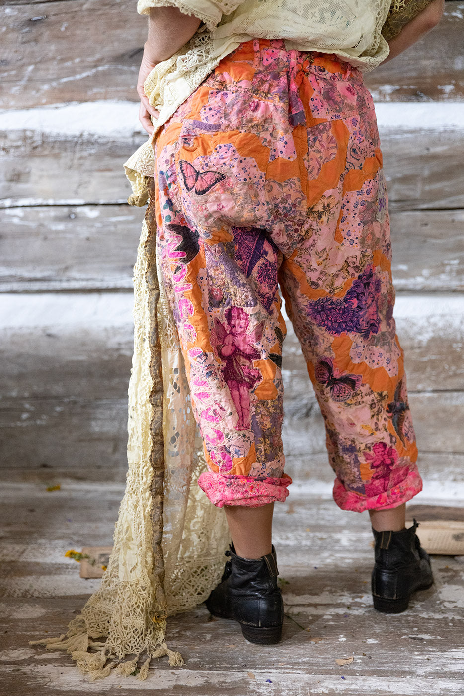 Magnolia Pearl Quilt Nature Love Miner Pants 619 - Azalea