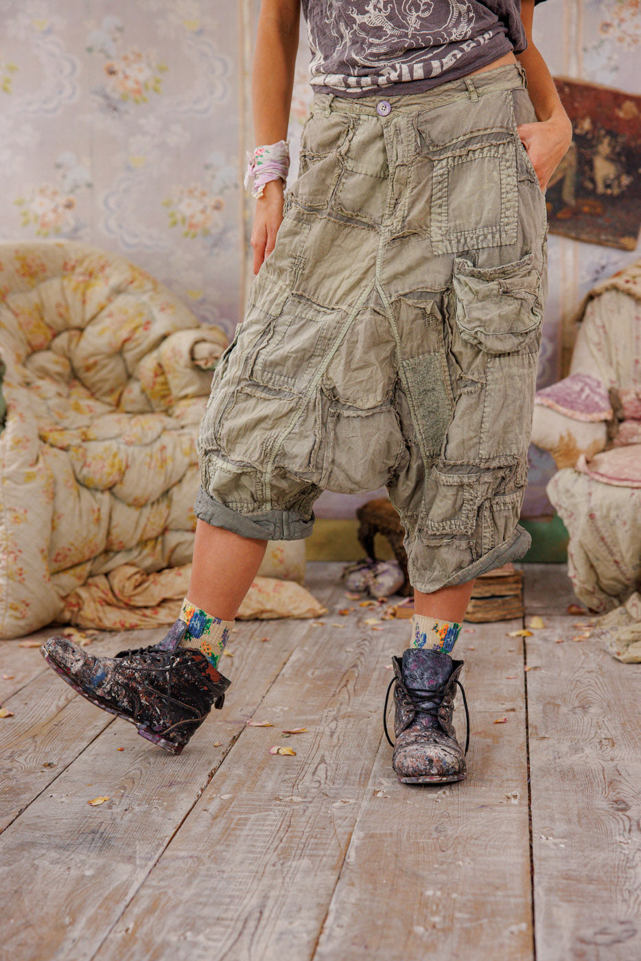 Magnolia Pearl Patchwork Joni Trousers 788 - Peace