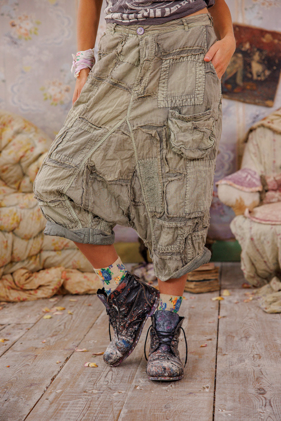 Magnolia Pearl Patchwork Joni Trousers 788 - Peace