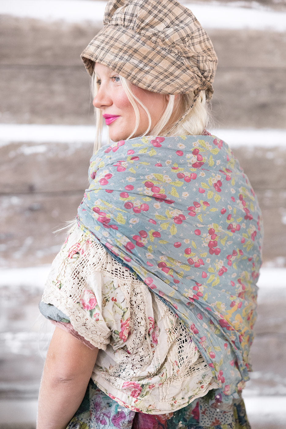 Magnolia Pearl Cherry Picking Scarf 197 - Cherry Blossom