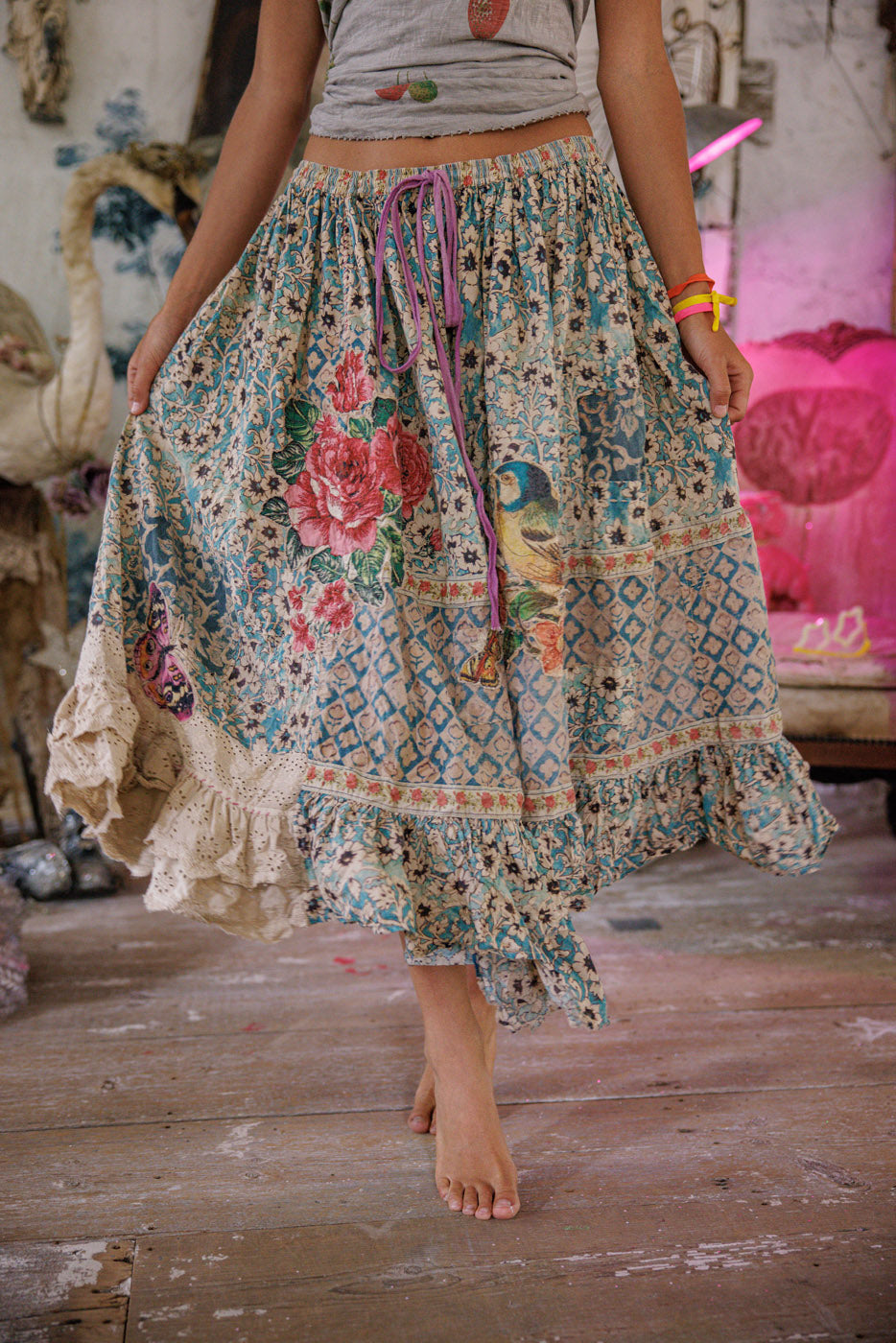 Magnolia Pearl Anselma Skirt 233 - Blue Eyes