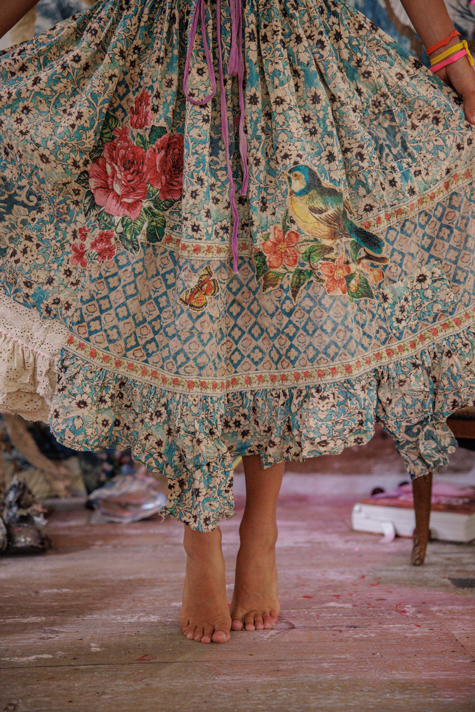 Magnolia Pearl Anselma Skirt 233 - Blue Eyes