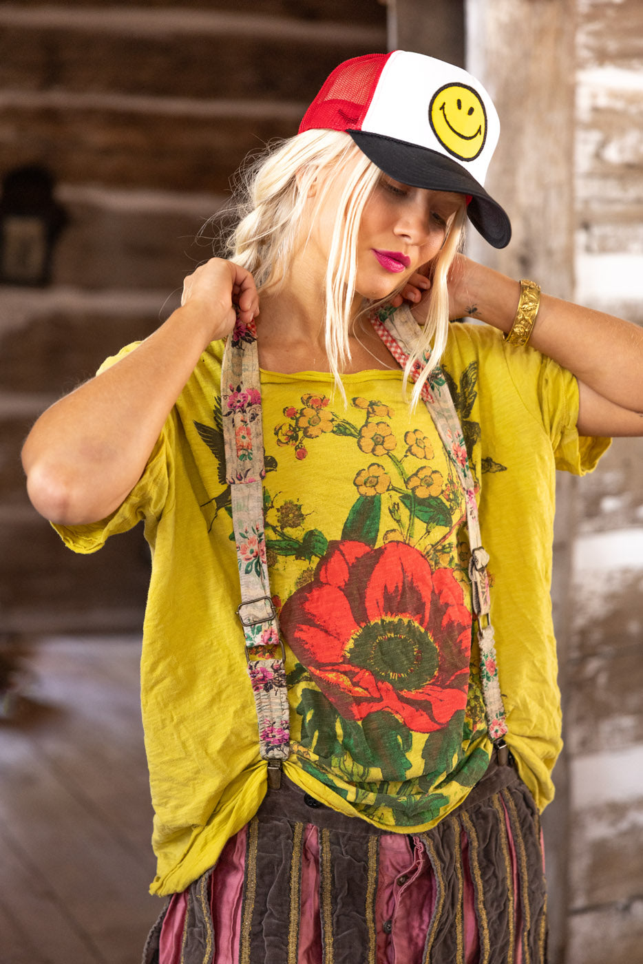 Magnolia Pearl Floral Shae Suspender 003 - Lusoria