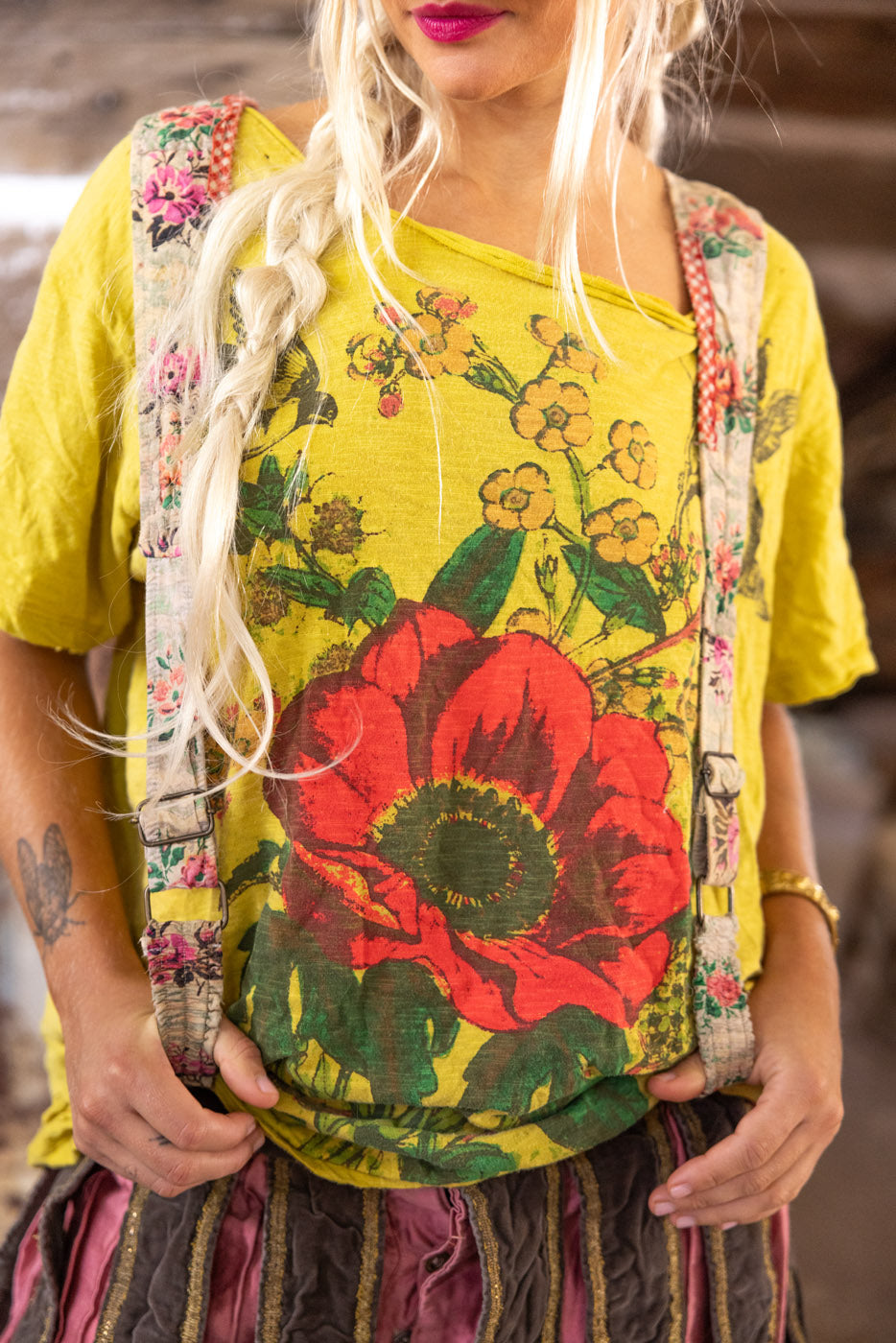Magnolia Pearl Floral Shae Suspender 003 - Lusoria