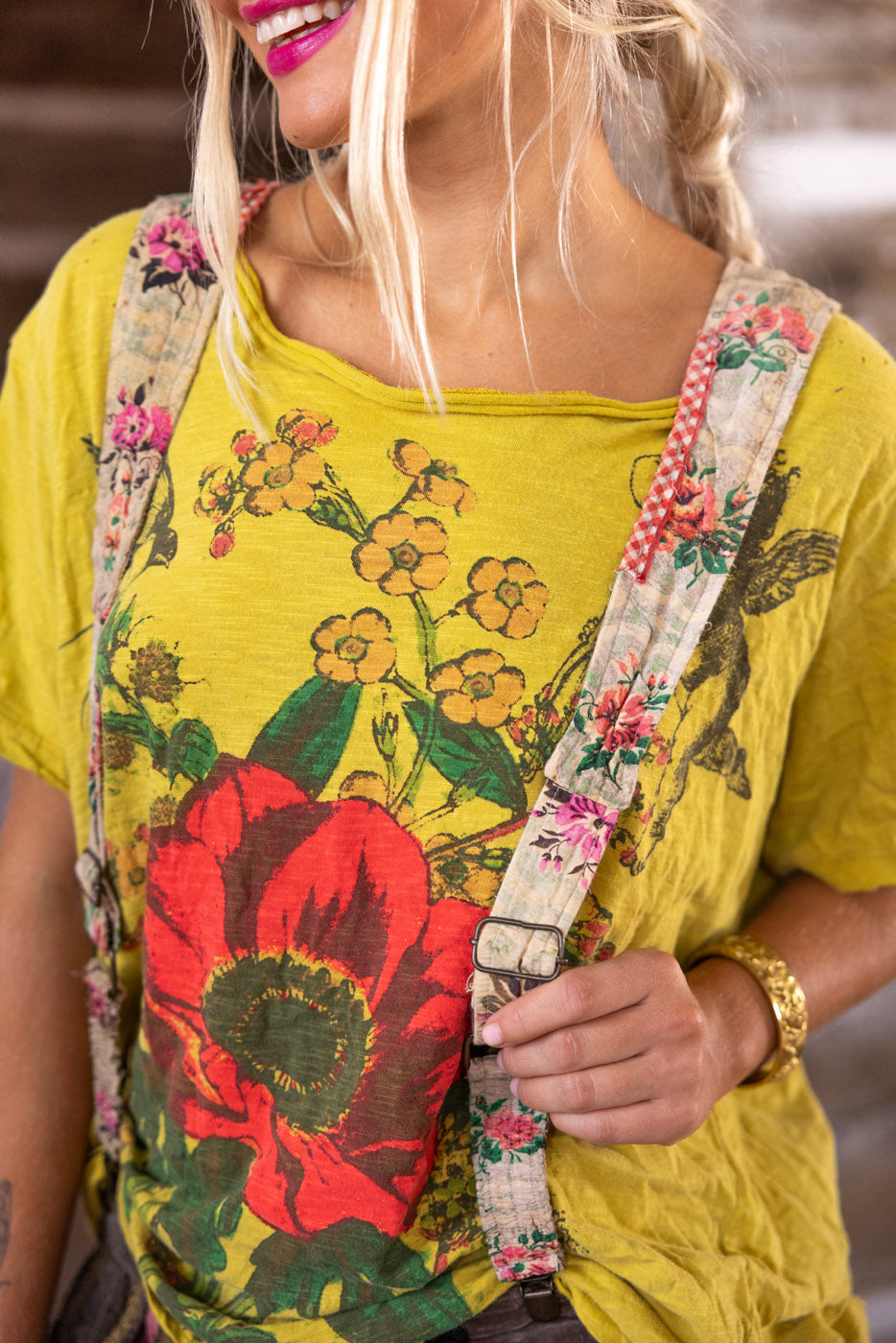 Magnolia Pearl Floral Shae Suspender 003 - Lusoria