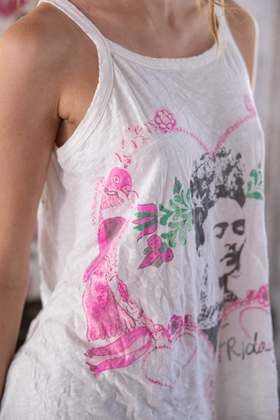 Magnolia Pearl Frida Corazón Luminoso Lana Tank 356 - True