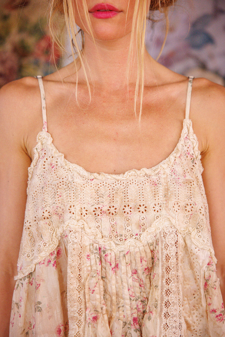 Magnolia Pearl Eyelet Esti Tank 361 - Brixton