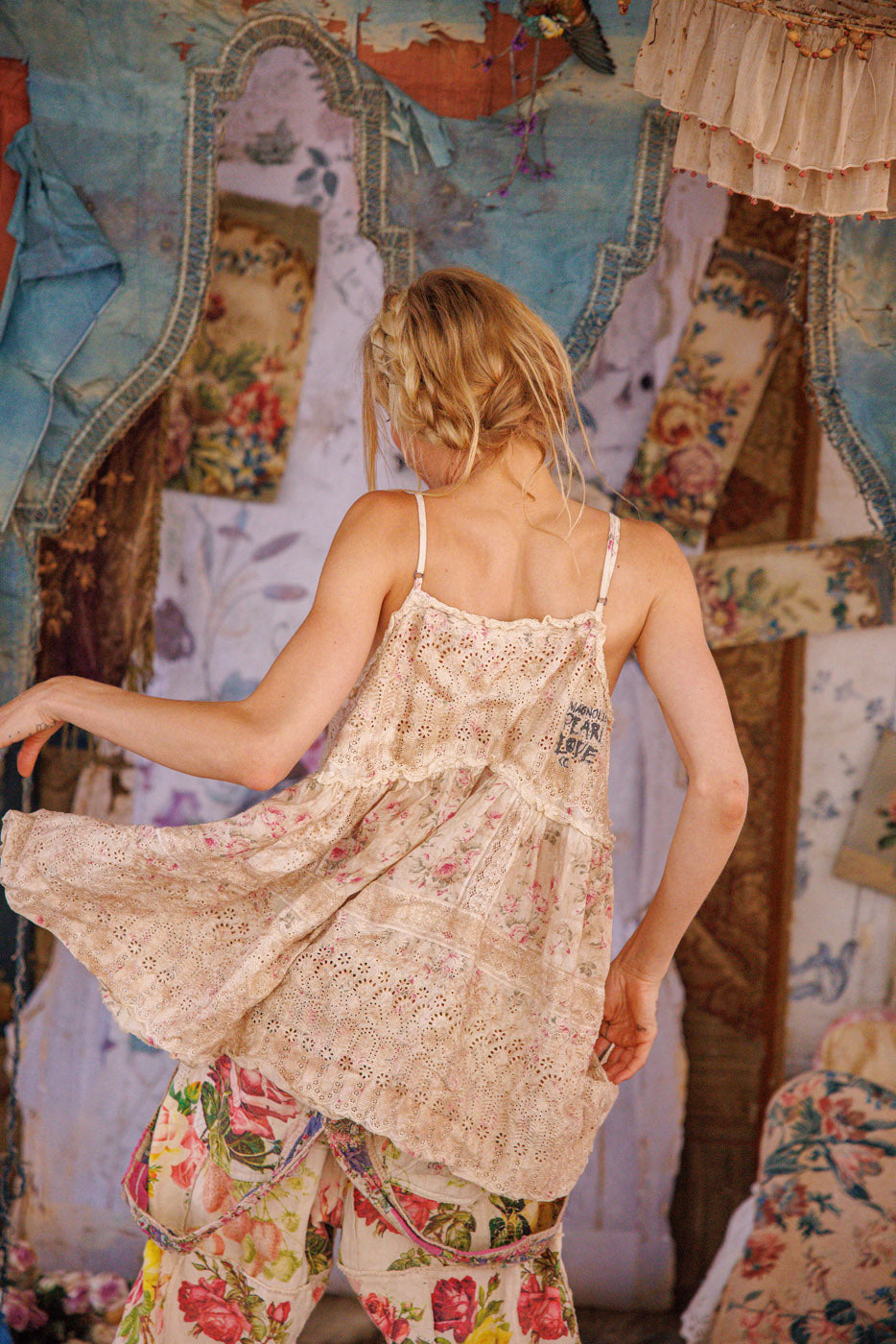 Magnolia Pearl Eyelet Esti Tank 361 - Brixton