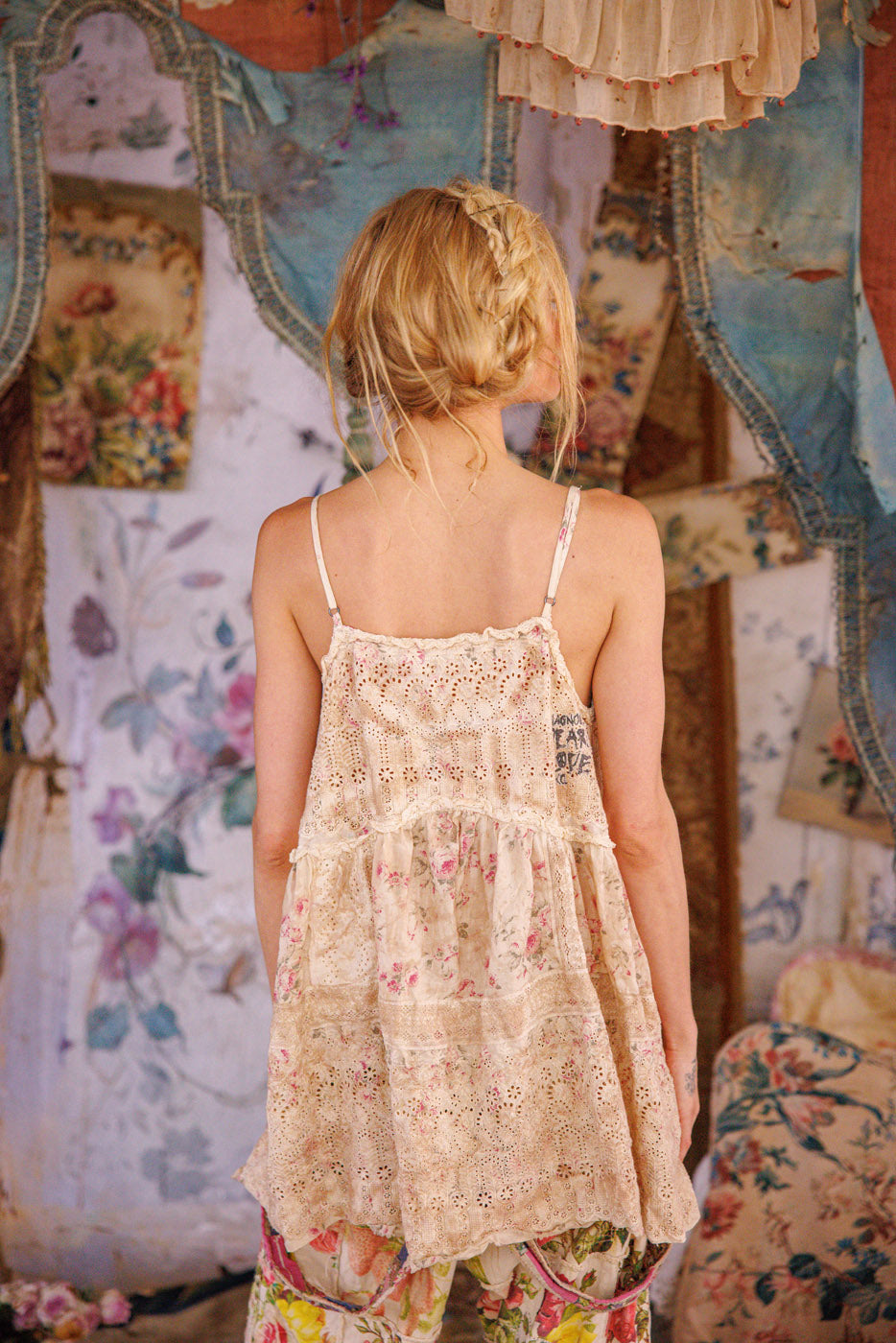 Magnolia Pearl Eyelet Esti Tank 361 - Brixton