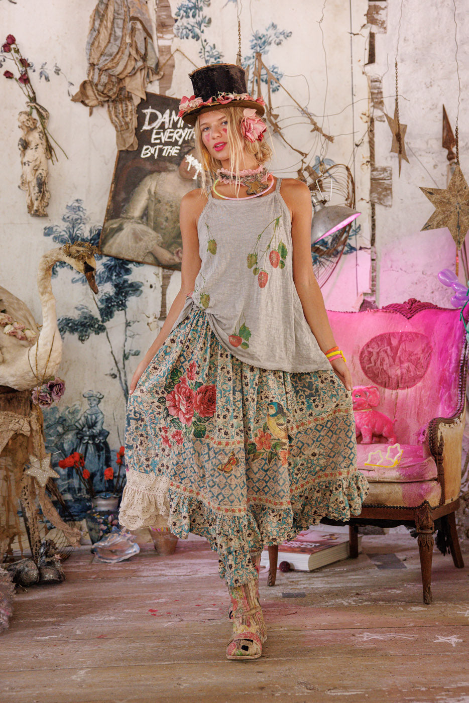 Magnolia Pearl Strawberry Lana Tank 426 - Pebble