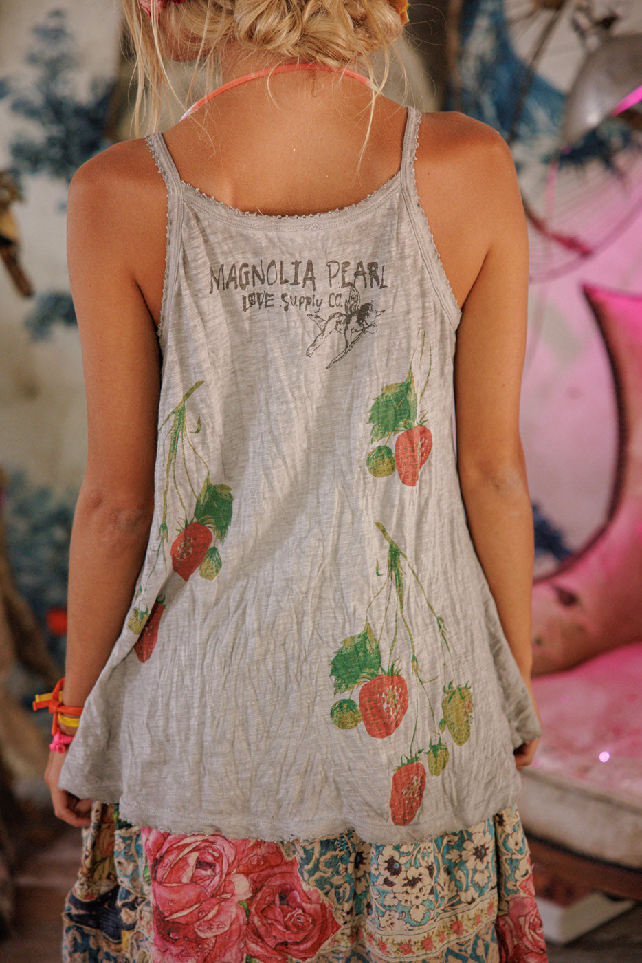Magnolia Pearl Strawberry Lana Tank 426 - Pebble