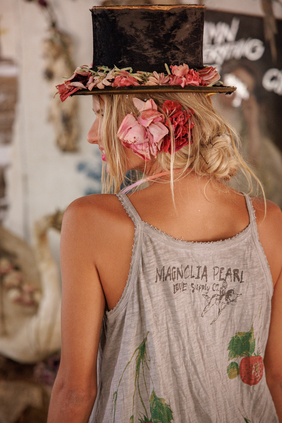 Magnolia Pearl Strawberry Lana Tank 426 - Pebble
