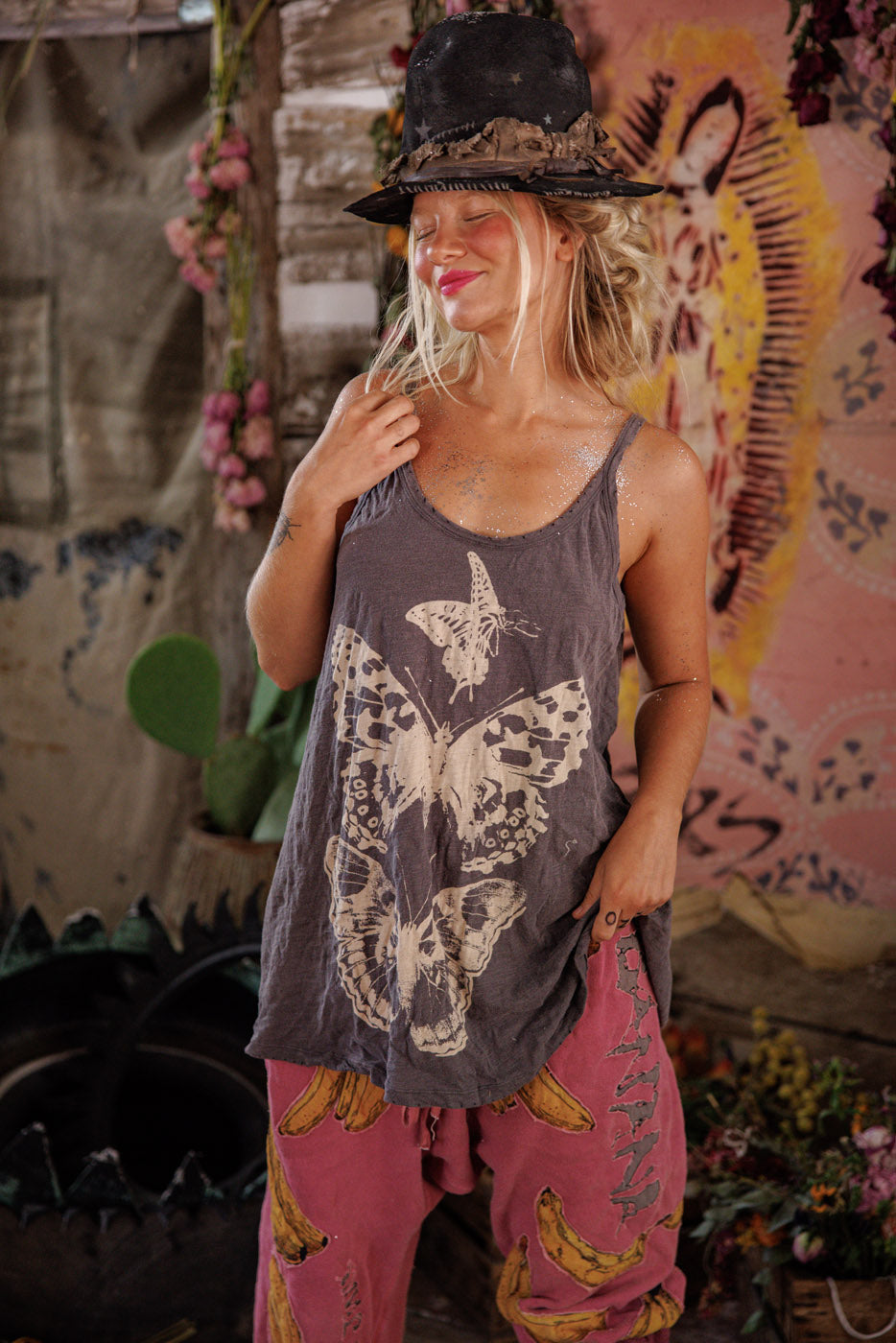 Magnolia Pearl Butterfly Totem Lana Tank 428 - Ozzy