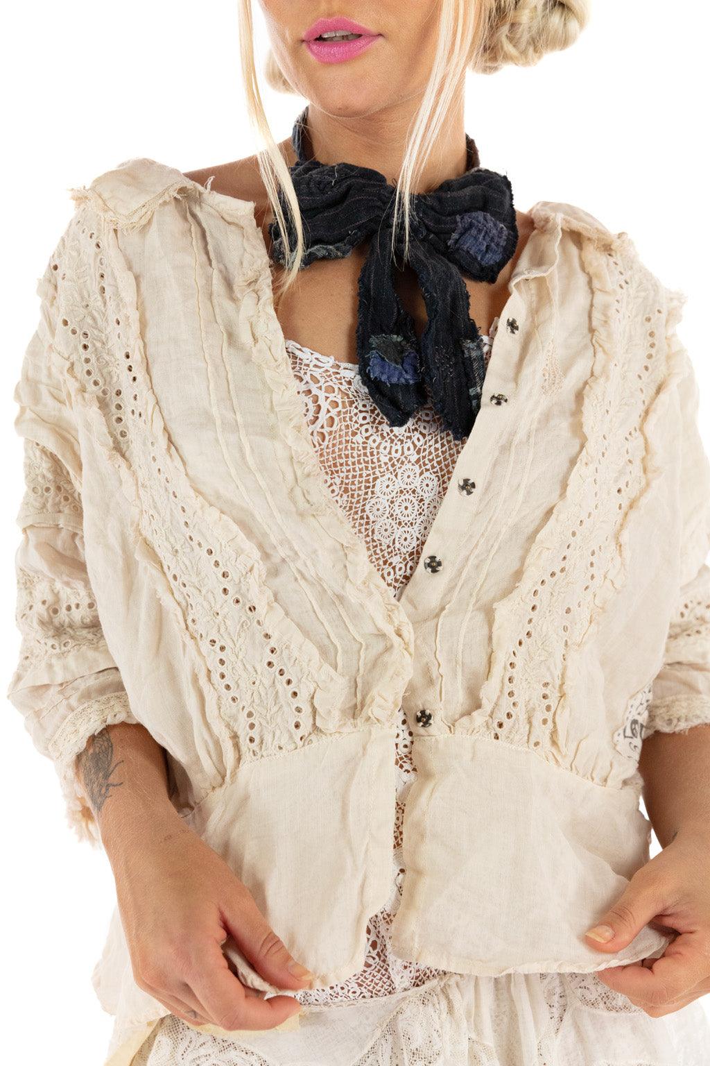 Magnolia Pearl Linen Ramie Marburger Blouse 1424 - Moonlight