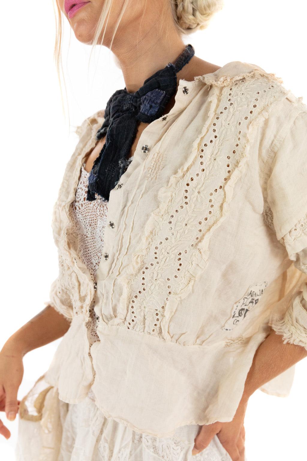 Magnolia Pearl Linen Ramie Marburger Blouse 1424 - Moonlight